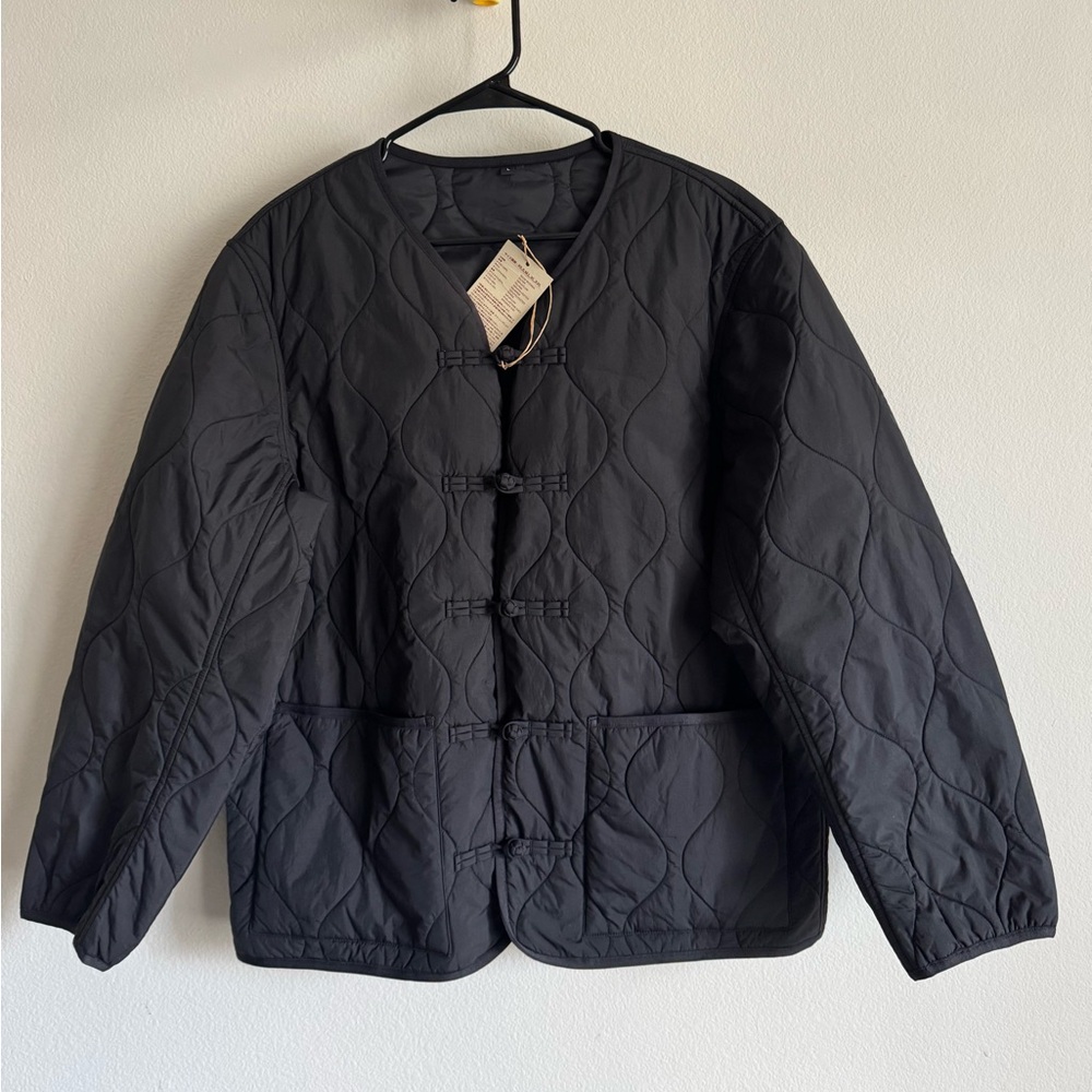 Muji Tang Black Quilted Jacket